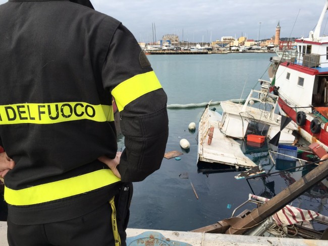 Il peschereccio affondato