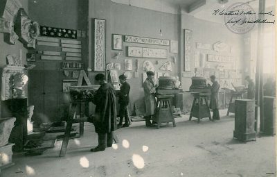 Un'aula dell'Ipsia "Ercole Rosa"