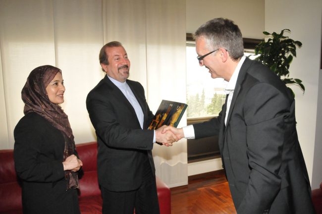 L'ambasciatore iraniano Jahanbakhsh Mozaffari 