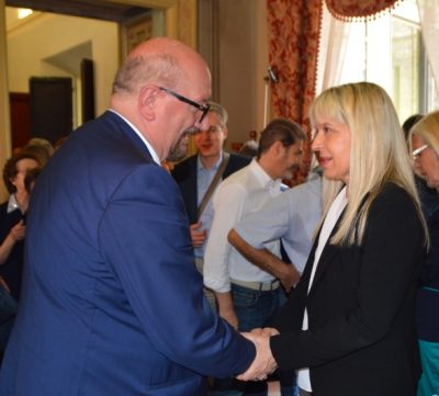 Il sindaco Piermattei col consigliere Cruciani