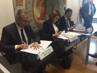 La firma dei presidenti
