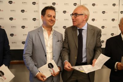 Da sinistra Iginio Straffi e Luigi Lacchè 