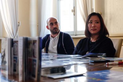 Mauro Peroni e la docente He Ping