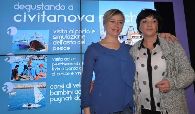 Loredana Miconi del consorzio Noi Marche e Maria Rosa Berdini dell'ufficio turismo del comune di Civitanova