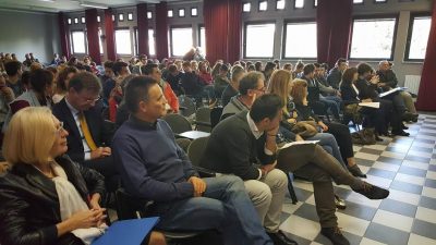 Il pubblico all'incontro sull'orientamento