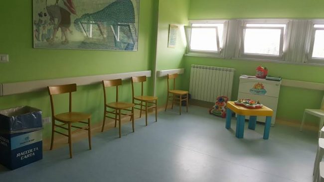I nuovi arredi a Pediatria