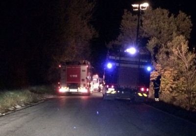 auto ribaltata Cingoli