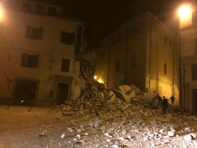 Il crollo a Camerino
