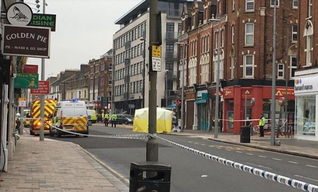 Il luogo dell'incidente (Foto da Evening Standard)