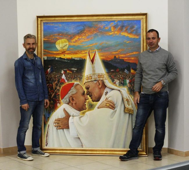 Il quadro realizzato a Potenza Picena