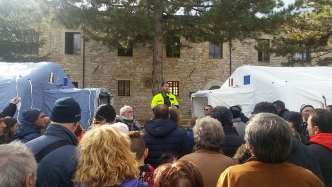 L'assemblea a Pieve Torina