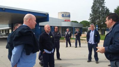 La protesta a Porto Recanati
