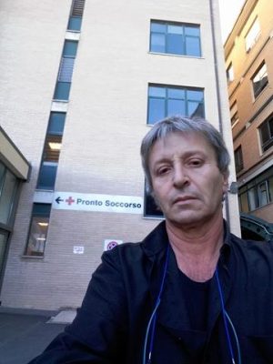 Sergio Marconi, figlio dell'80enne ricoverata al pronto soccorso