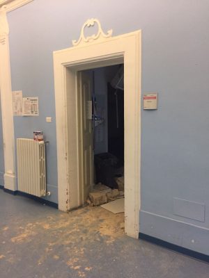 Crolli nell'ospedale di Cingoli dopo la scossa di magnitudo 5.9 del 26 ottobre