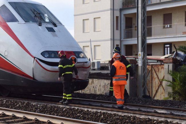 Il Freccia Bianca che ha investito l'uomo