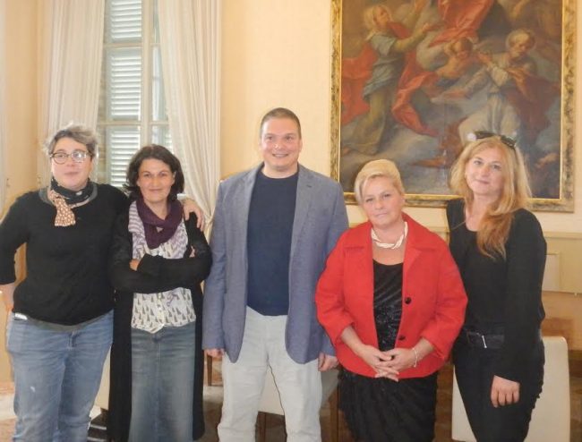 Nella foto da sinistra Serena Peroni, Silvia Casilio, Luca Perilli, Cristiana Cecchetti e Rosetta Martellini