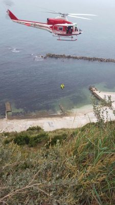 I soccorsi dei vigili del fuoco