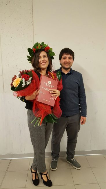 Eleonora insieme al fidanzato