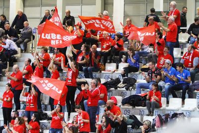 I tifosi della Lube a Trento