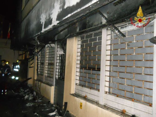 L'incendio in via Kennedy