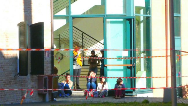 L'ingresso dello studentato