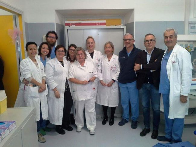 Il direttore Alessandro Maccioni in reparto