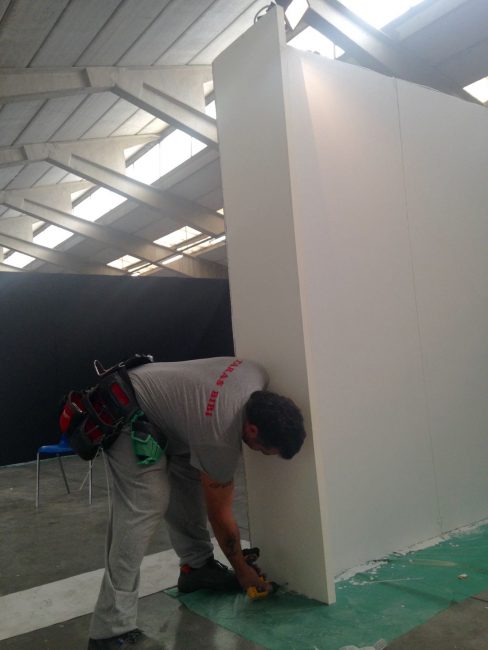 I lavori per l'allestimento