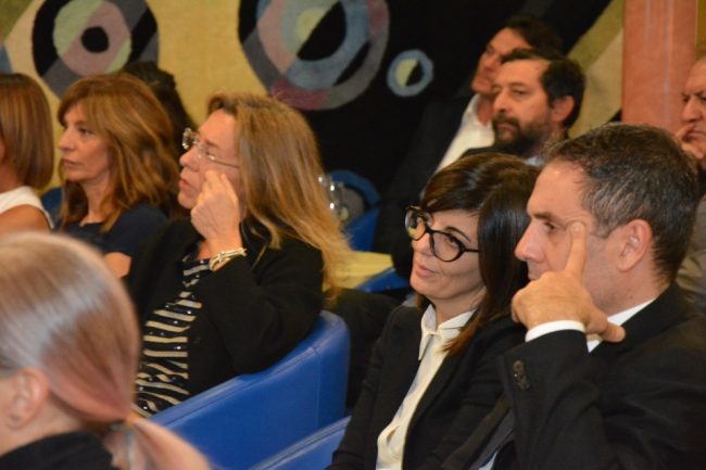 L'assessore al Porto del Comune di Ancona Ida Simonella e quello allo Spot, Andrea Guidotti
