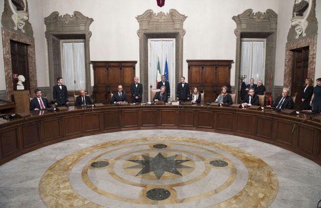 Il primo Consiglio dei ministri