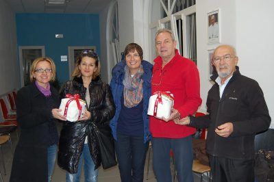 La consegna dei panettoni alla Caritas