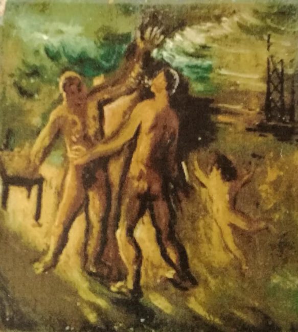 Mario-Mafai-Uomini-oranti-1930-olio-su-tavola-cm.-33-x-30-583x650