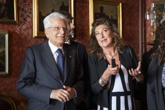 Presidente-Mattarella-con-Olimpia-Leopardi