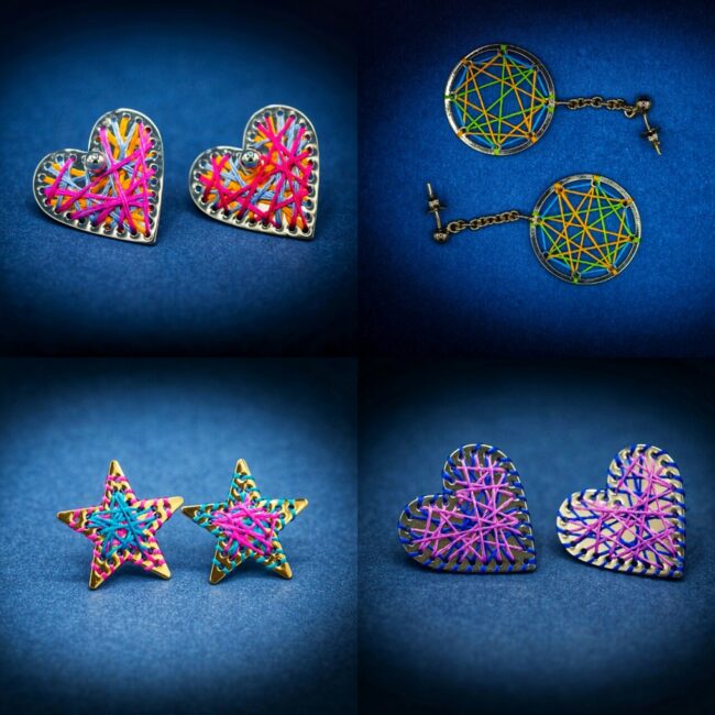 Fredericha-Taccari-orecchini-lavorati-a-mano-con-fili