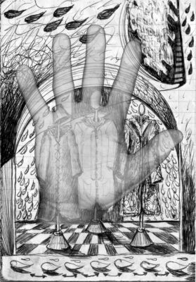 La mano ribelle con atelier di Carlo Iacomucci