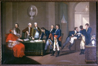 la-firma-del-Trattato-di-Tolentino-in-piedi-al-centro-Napoleone-Bonaparte