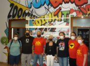 L'assessora Rita Soccio con l'associazione Arcadia Recanati