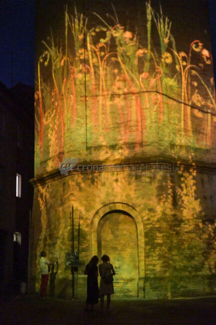 Un particolare dell'installazione