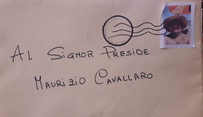 Il-biglietto-di-saluti-per-Maurizio-Cavallari