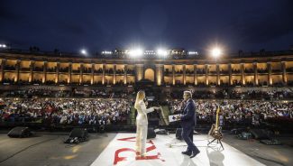 Carolina-Di-Domenico-e-Flavio-insinna-