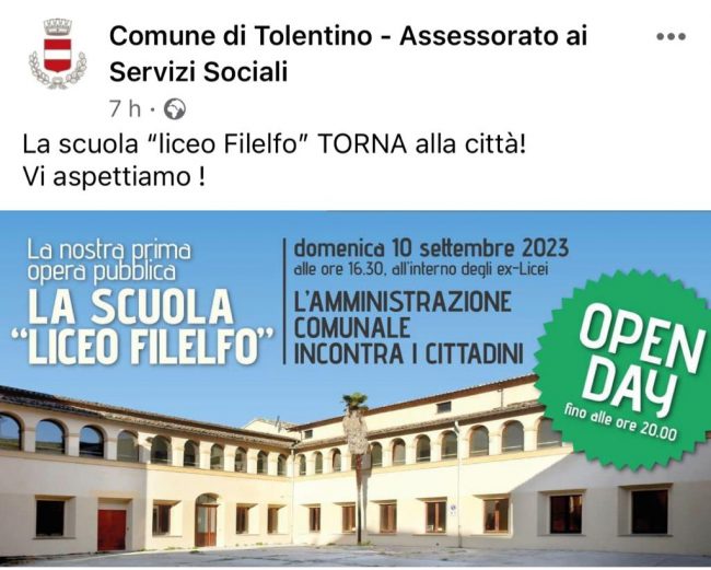 La locandina di presentazione 