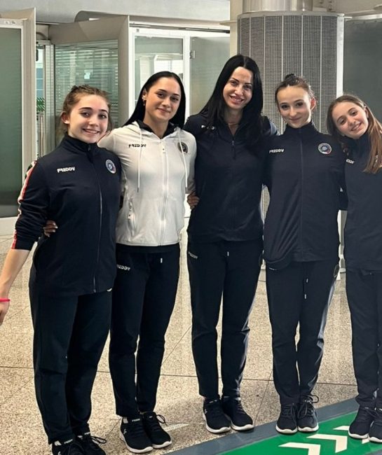Matilde-miceli-arianna-ciurlanti-arianna-ciucci-tecnico-della-nazionale-squadra-junior-guenda-cherubini-anna-bisconti