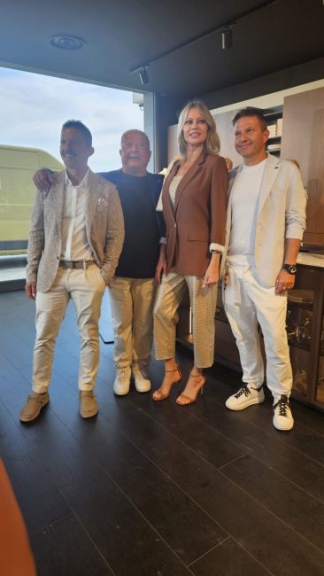 da-sinistra-Michele-Cappelletti-Sergio-Cappelletti-Anna-Falchi-Marco-Cappelletti