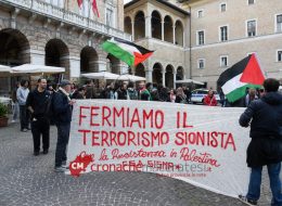 Manifestazione pro Flotilla a Macerata:  «Nessun tipo di repressione» (Foto/Video)