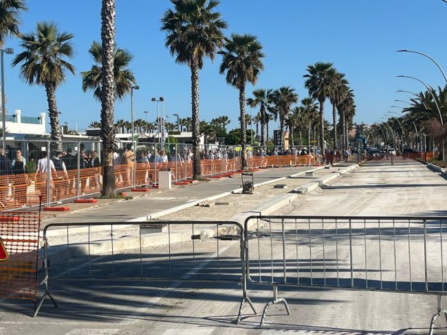 lavori lungomare sud