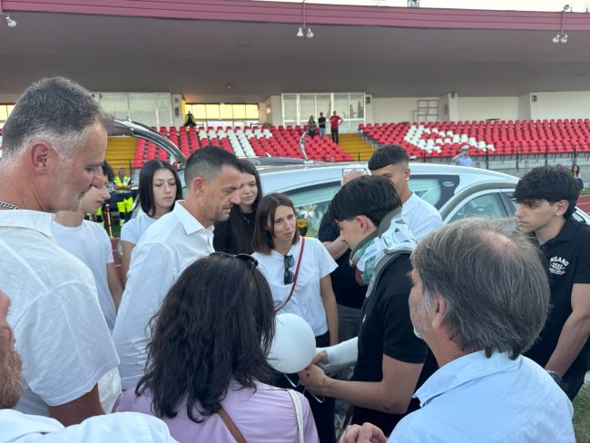 I genitori di Daniele Francalancia salutano Michele Calcagni - FDM