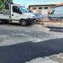 Perdita d’acqua, chiusa la strada  per andare a Villa Potenza