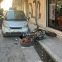 Strike in via Isonzo: fa retromarcia  e centra una moto e tre auto
