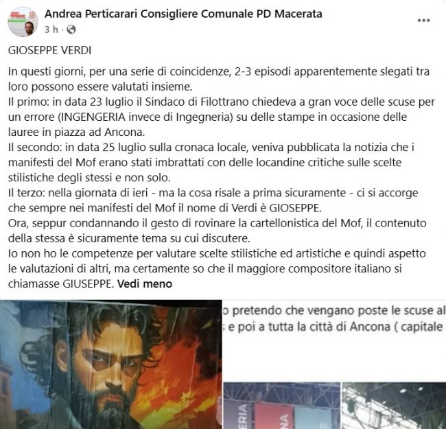 post andrea perticarari su manifesti errati mof il trovatore