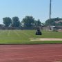 Lavori al traguardo per il Polisportivo,  seminato il nuovo prato.  Rivista l’estetica della sede