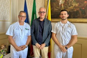 L’Ammiraglio Seno in visita a Palazzo Sforza